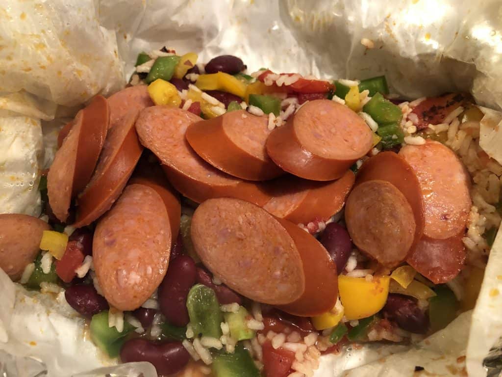 red beans and rice foil packet