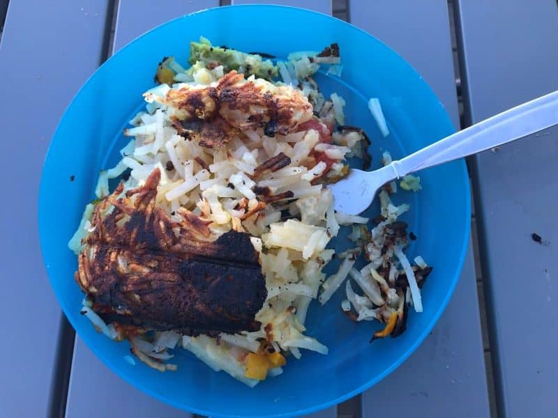 Pie Iron Stuffed Hash Browns Camping Answer