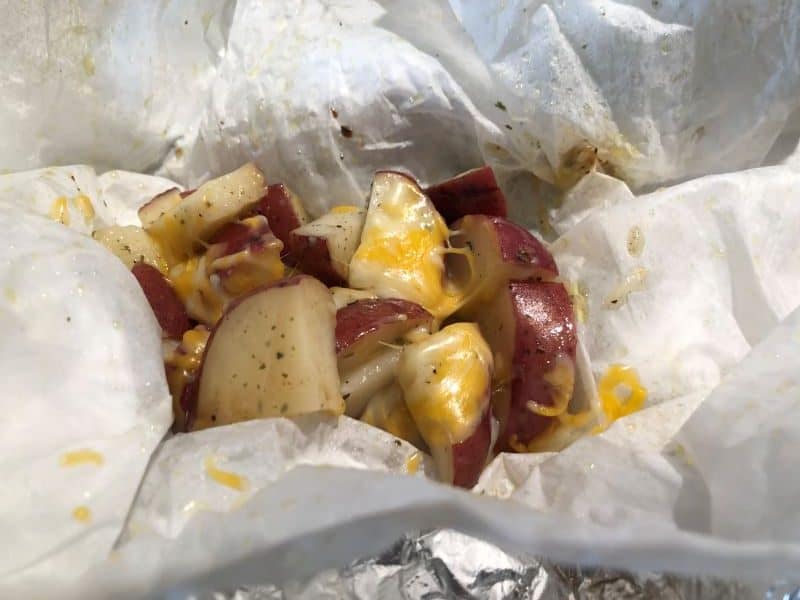 red potatoes cooked in foil packet with cheese and ranch dressing mix