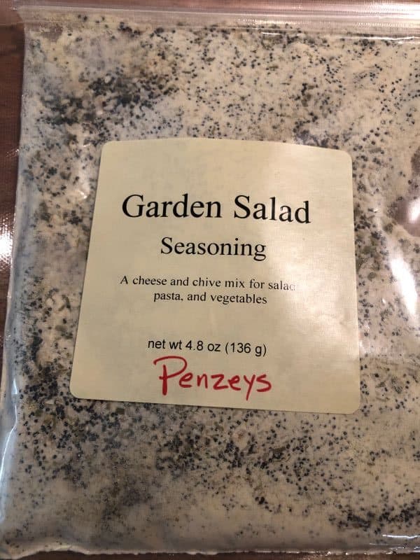 bag of seasoning from Penzeys
